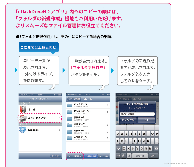 「iデバイス」内のカメラロールの