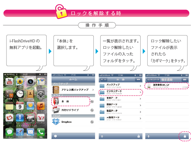 「iデバイス」内のカメラロールの