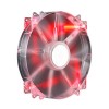 CoolerMaster　Mega Flow 200 Red LED Silent Fan(R4-LUS-07AR-GP)