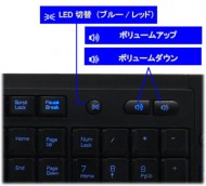 サイズ　冷静と情熱のキーボード ブラック　SCKB08-LED-BK
