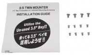サイズ　2.5 TWIN MOUNTER　　　2.5 TWIN MOUNTER