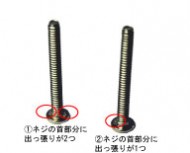 ①のネジをご使用下さい。