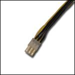 ■ PCI-Express用6ピンコネクタ標準装備 
PCI-Express用6ピンコネクタ標準装備なので、ハイエンドVGAにも対応しています。 
