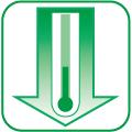 低発熱電源
回路をICチップに置き換えた事により、電源自体の発熱が大幅に下がりました。
発熱の原因である基板上の部品点数の減少や、置き換えたICチップ自体の発熱量が低い事が大きな要因といえます。